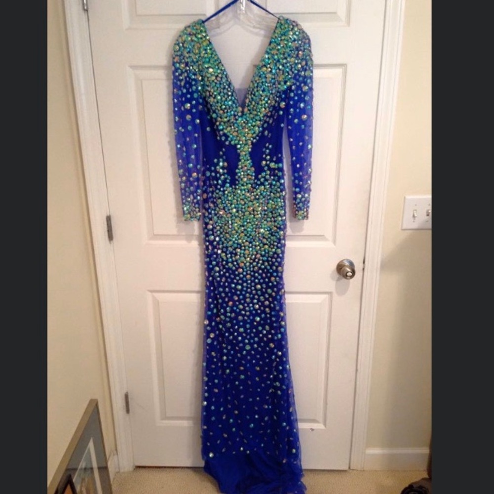 STUNNING Angela and Alison iridescent gem dress